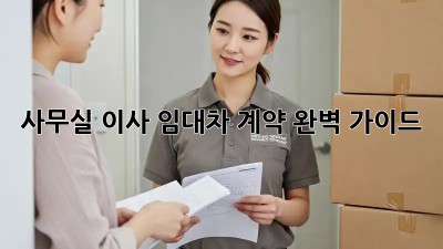 사무실 이사, 임대차 계약 완벽 가이드!